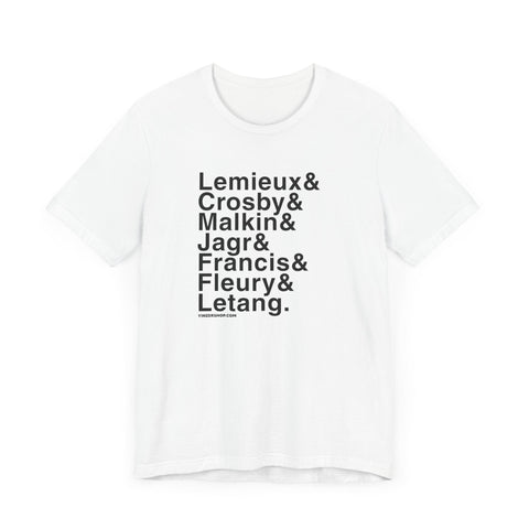Famous Pittsburgh Penguins Ampersand - Short Sleeve Tee T-Shirt - YinzerShop