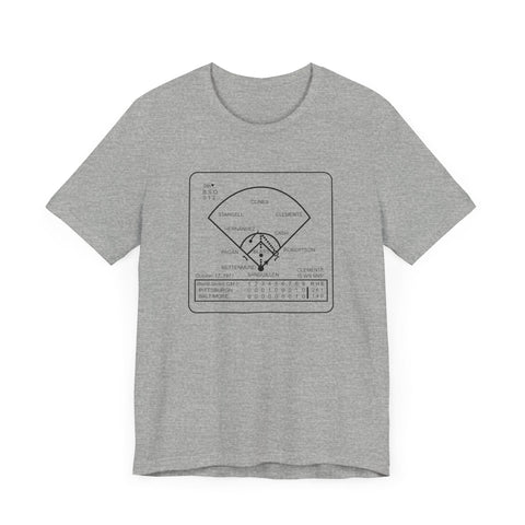 Famous Pittsburgh Sports Plays - Clemente is WS MVP - 1971 World Series - SHORT SLEEVE TEE T-Shirt - YinzerShop