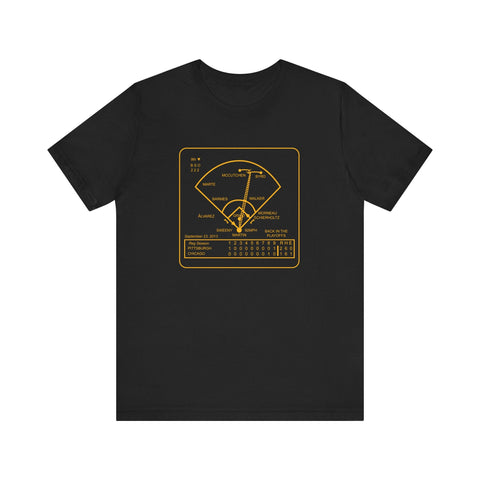 Famous Pittsburgh Sports Plays - September 23, 2013 - Back In the Playoffs - SHORT SLEEVE TEE T-Shirt - YinzerShop