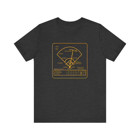 Famous Pittsburgh Sports Plays - September 23, 2013 - Back In the Playoffs - SHORT SLEEVE TEE T-Shirt - YinzerShop