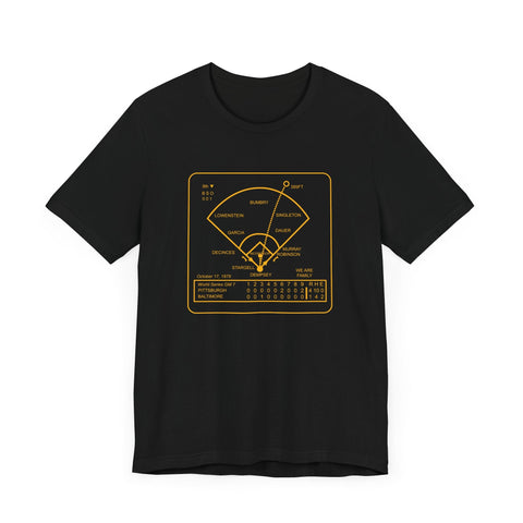 Famous Pittsburgh Sports Plays - We Are Family - 1979 World Series - Short sleeve shirt T-Shirt - YinzerShop