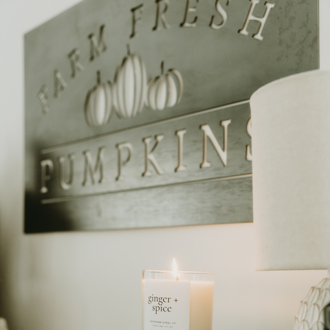 'Farm Fresh Pumpkins' Wall Decor Sign