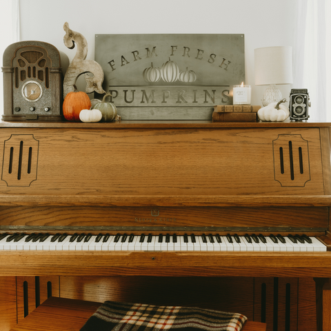 'Farm Fresh Pumpkins' Wall Decor Sign