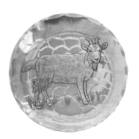 Farmhouse Goat Coaster | Handcrafted Wooden Beverage Coaster for Rustic Kitchen Decor - YinzerShop