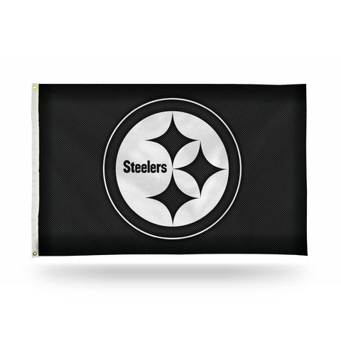 Pittsburgh Steelers Carbon 3' x 5' Premium Banner Flag Flag Rico Industries