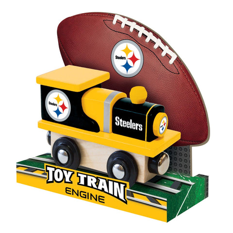 Pittsburgh Steelers Toy Train – Licensed NFL Team Logo Wooden Railroad Set