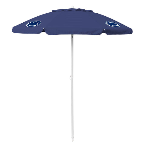 Penn State Nittany Lions Portable Beach Umbrella - 5.5 Ft Steel Pole Outdoor Canopy