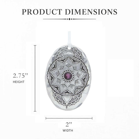 February Birthstone Ornament - YinzerShop