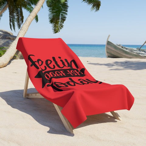 Feeling IDGAF-ish Today (Pittsburgh Sarcasm Series) - Beach Towel Home Decor - YinzerShop