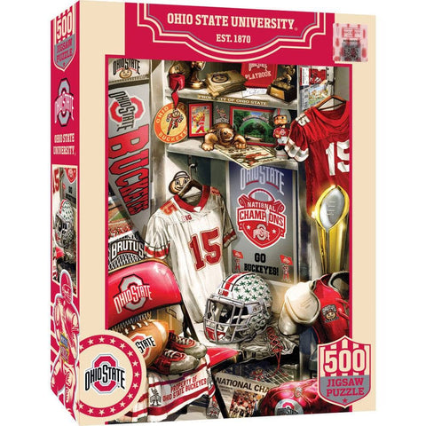 Ohio State Jigsaw Puzzle - Buckeyes Locker Room 500 Piece Puzzle Gift