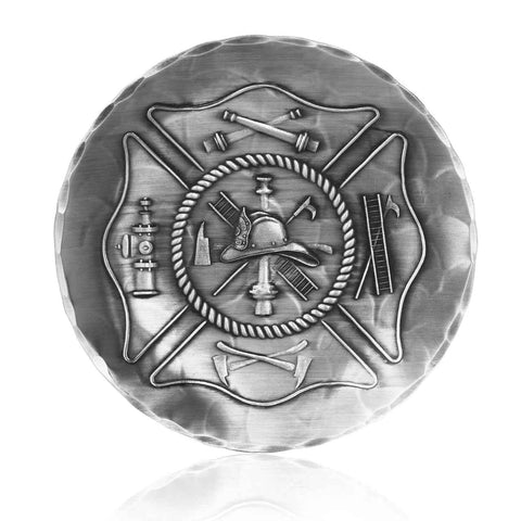 Firefighter Coaster – Patriotic Drink Coaster | Honor First Responders Gift - YinzerShop