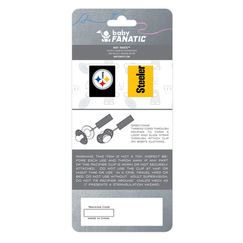 Pittsburgh Steelers - Pacifier Clip 2-Pack