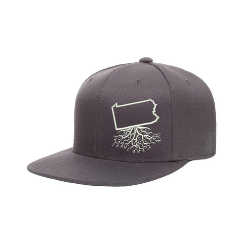 FlexFit Snapback Hat - Pennsylvania Wool Blend Snapback With Moisture Wicking Sweatband Snapback Hat - YinzerShop