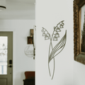 Flower Wall Decor – Lily of the Valley 24 Inch Floral Wall Hanging Panel Wall Decor - YinzerShop