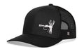 Fly Fishing Trucker Hat | Black Fly Fishing Snapback Trucker - YinzerShop