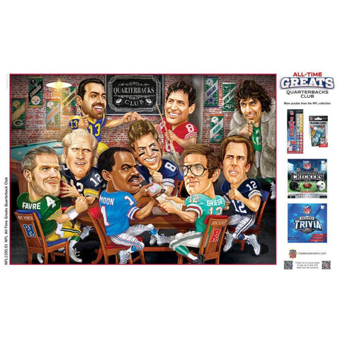 NFL Quarterbacks Puzzle – All Time Greats 500 Piece Jigsaw Featuring Legends