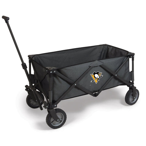 Folding Utility Wagon - Pittsburgh Penguins Portable Sports Wagon With Storage Pocket Licensed - YinzerShop