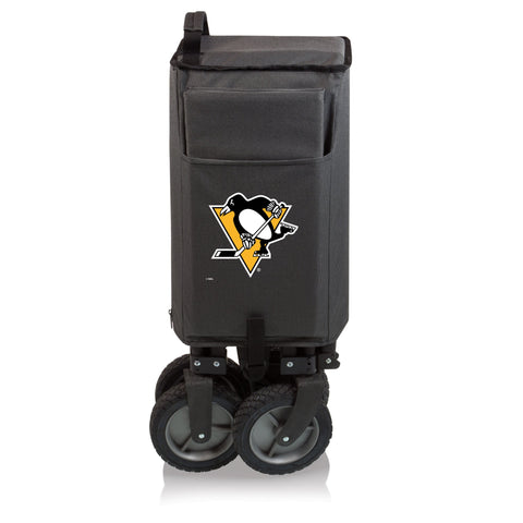 Folding Utility Wagon - Pittsburgh Penguins Portable Sports Wagon With Storage Pocket Licensed - YinzerShop