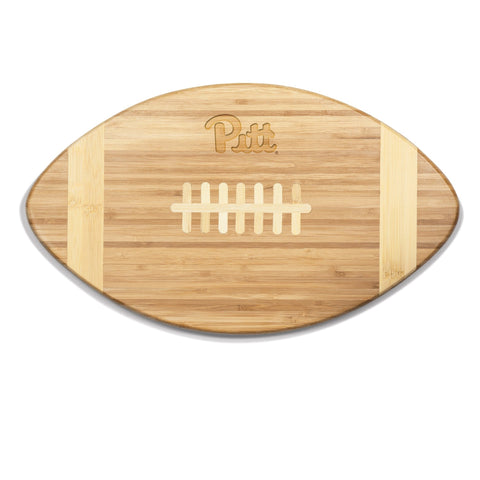 Football Cutting Board - Pittsburgh Panthers Bamboo Serving Tray | Tailgate Party Platter Licensed - YinzerShop