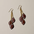 Football Earrings – Lightweight Handmade Leather Game Day Earrings for Team Spirit Earrings - YinzerShop