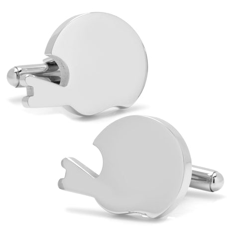 Football Helmet Cufflinks - Stainless Steel Engraved Personalized Gift For Him Cufflinks - YinzerShop