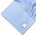 Football Helmet Cufflinks - Stainless Steel Engraved Personalized Gift For Him Cufflinks - YinzerShop