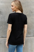 Football Mom T-Shirt - Simply Love Cotton Graphic Tee With Soft Breathable Fabric Long Sleeve Shirt - YinzerShop