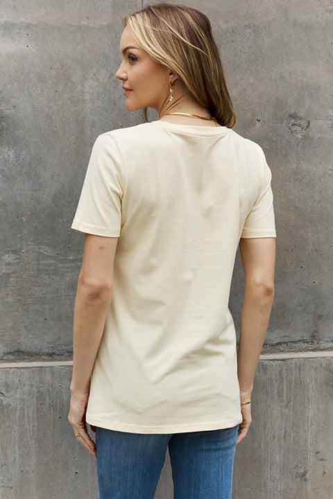 Football Mom T-Shirt - Simply Love Cotton Graphic Tee With Soft Breathable Fabric Long Sleeve Shirt - YinzerShop