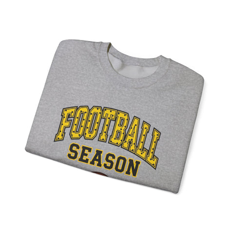 Football Season Crewneck Sweatshirt | Retro Polka Dot Accent Sweatshirt - YinzerShop