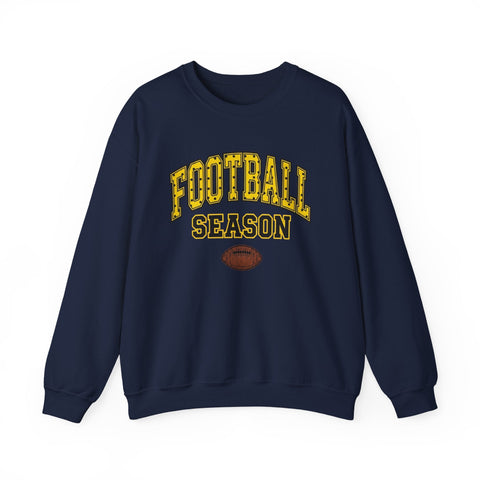 Football Season Crewneck Sweatshirt | Retro Polka Dot Accent Sweatshirt - YinzerShop