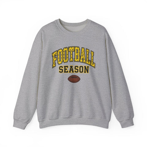 Football Season Crewneck Sweatshirt | Retro Polka Dot Accent Sweatshirt - YinzerShop