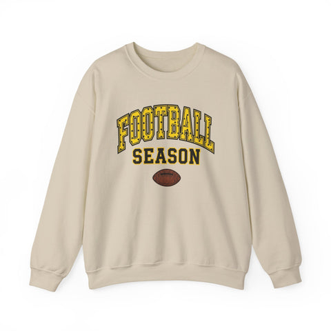 Football Season Crewneck Sweatshirt | Retro Polka Dot Accent Sweatshirt - YinzerShop