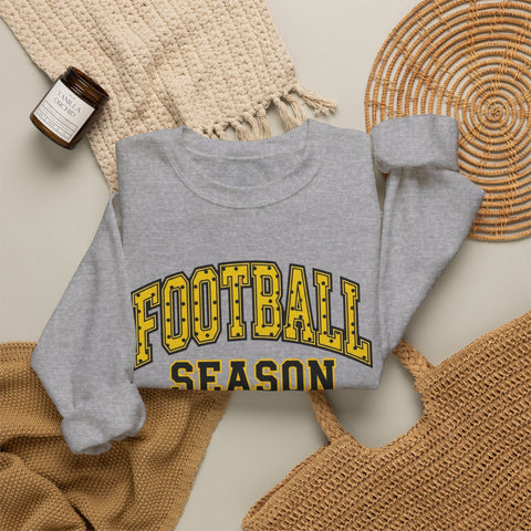 Football Season Crewneck Sweatshirt | Retro Polka Dot Accent Sweatshirt - YinzerShop