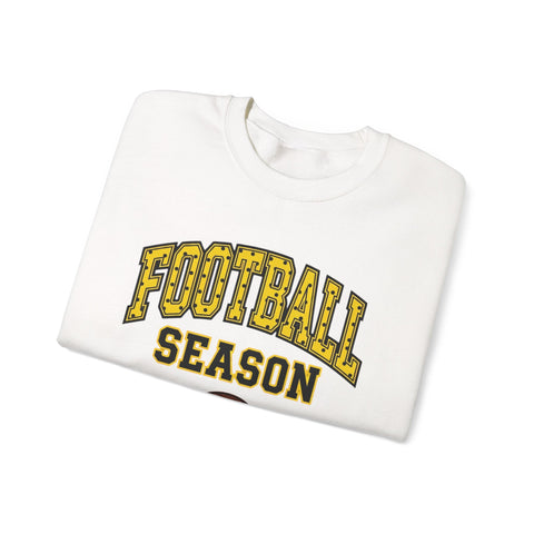 Football Season Crewneck Sweatshirt | Retro Polka Dot Accent Sweatshirt - YinzerShop