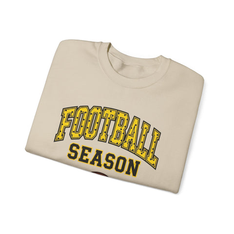 Football Season Crewneck Sweatshirt | Retro Polka Dot Accent Sweatshirt - YinzerShop