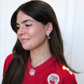 Football Studs - Dainty Lightweight Stud Earrings | Team Spirit Jewelry Earrings - YinzerShop