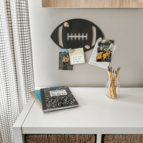 Football Wall Decor – Magnetic Display Board | Steel Wall Art for Sports Room Wall Decor - YinzerShop