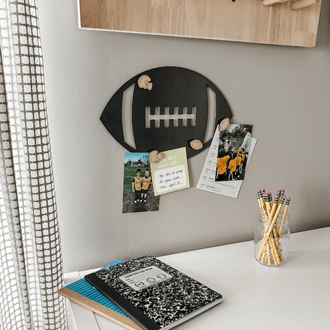 Football Wall Decor – Magnetic Display Board | Steel Wall Art for Sports Room Wall Decor - YinzerShop