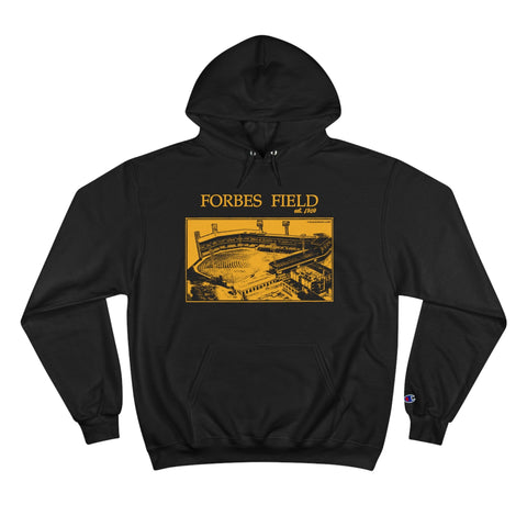 Forbes Field - 1909 - Retro Schematic - Champion Hoodie Hoodie - YinzerShop