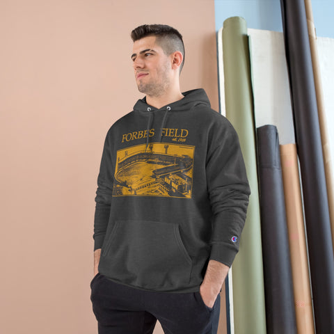 Forbes Field - 1909 - Retro Schematic - Champion Hoodie Hoodie - YinzerShop