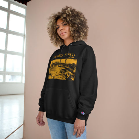 Forbes Field - 1909 - Retro Schematic - Champion Hoodie Hoodie - YinzerShop