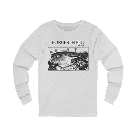 Forbes Field - 1909 - Retro Schematic - Long Sleeve Tee Long Sleeve Shirt - YinzerShop