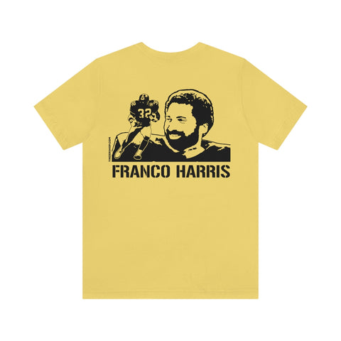 Franco Harris Legend T-Shirt - Back-Printed Graphic Tee T-Shirt Printify   