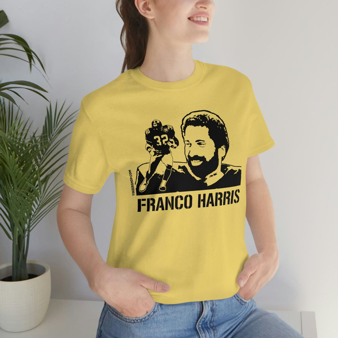 Franco Harris Legend T-Shirt Short Sleeve Tee T-Shirt Printify   
