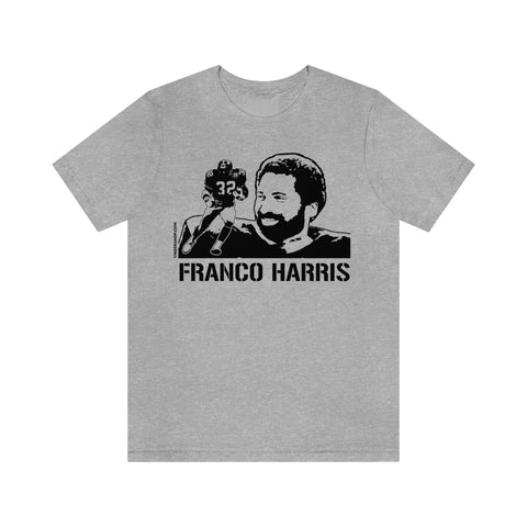 Franco Harris Legend T-Shirt Short Sleeve Tee T-Shirt Printify Athletic Heather S 