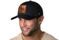 French Bulldog Trucker Hat Leather | Black Dog Snapback Trucker - YinzerShop