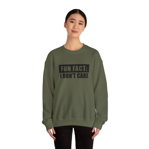 Fun Fact: I Don't Care (Pittsburgh Sarcasm Series) - Heavy Blend™ Crewneck Sweatshirt Sweatshirt - YinzerShop