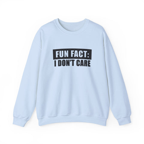Fun Fact: I Don't Care (Pittsburgh Sarcasm Series) - Heavy Blend™ Crewneck Sweatshirt Sweatshirt - YinzerShop
