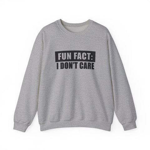 Fun Fact: I Don't Care (Pittsburgh Sarcasm Series) - Heavy Blend™ Crewneck Sweatshirt Sweatshirt - YinzerShop