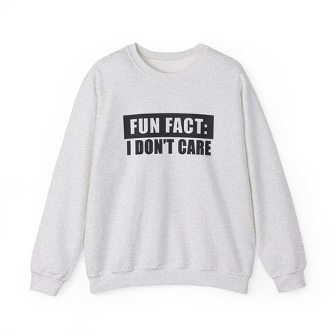 Fun Fact: I Don't Care (Pittsburgh Sarcasm Series) - Heavy Blend™ Crewneck Sweatshirt Sweatshirt - YinzerShop